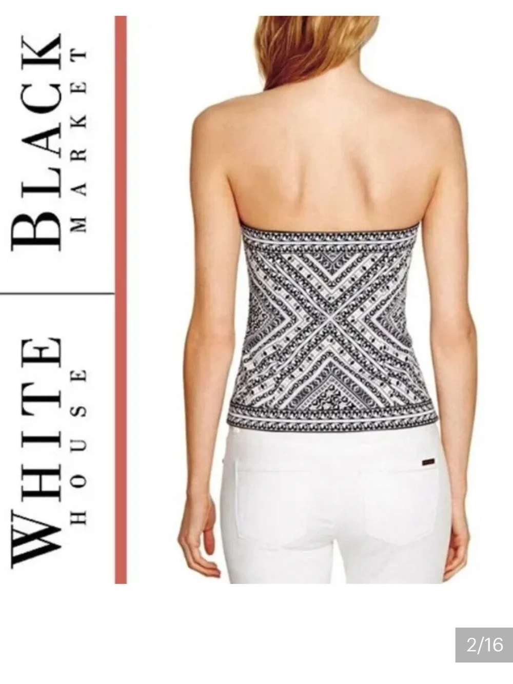 EUC WHBM Palm Springs Bustier top size 14 - Picture 2 of 10